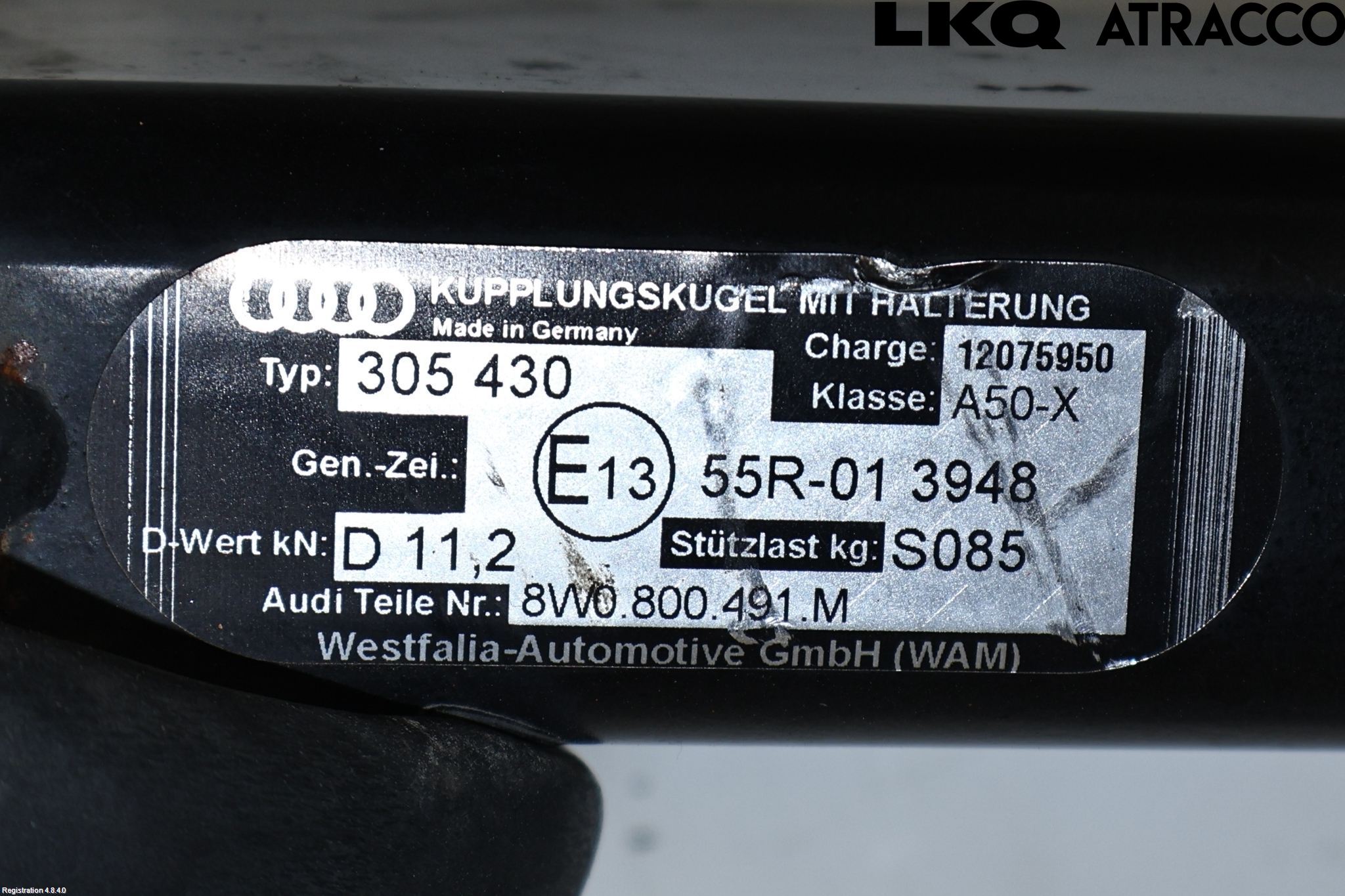 Audi A4/S4 B9 16-19 Dragkrok
