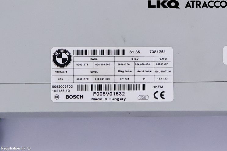BMW 3 GT F34 13-19 Styrenhet Baklucka