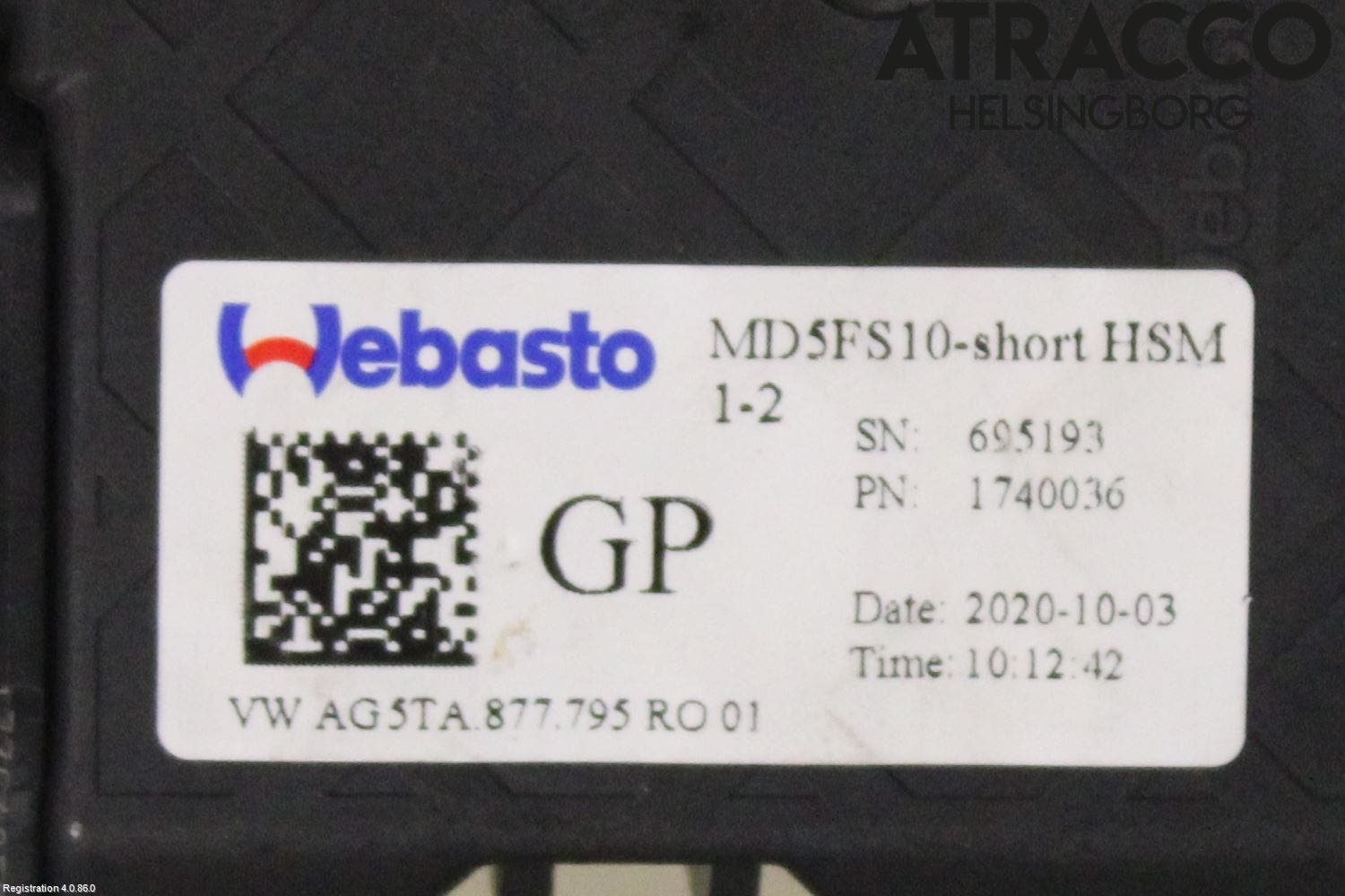 Volkswagen VW TOURAN 16- Taklucksmotor