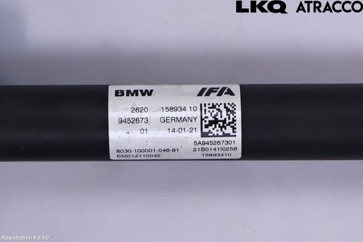 BMW 5 G30/G31/F90 17-23 Mellanaxel Främre 4Wd