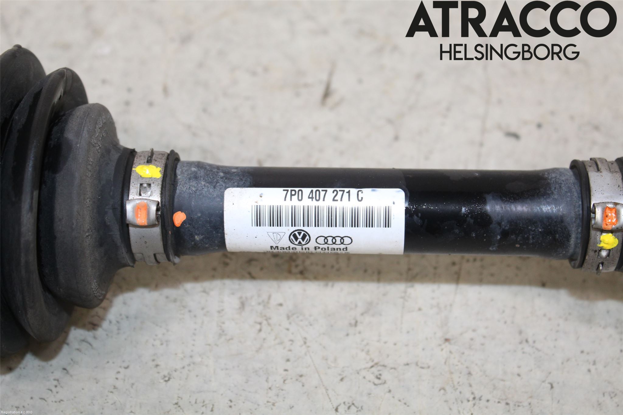Volkswagen VW TOUAREG 7P 11-18 Drivaxel Fram Höger