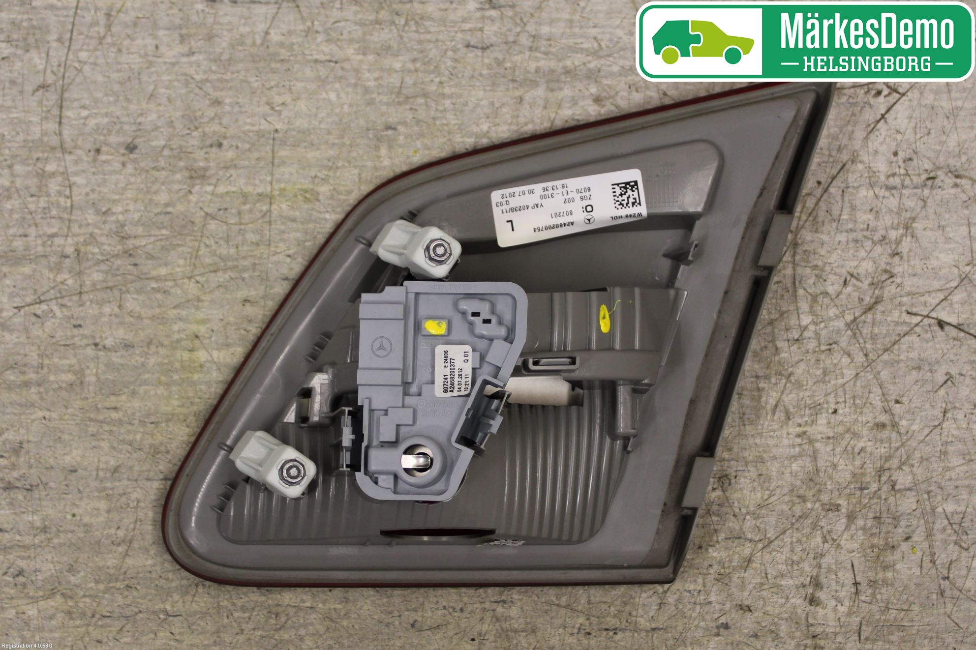 Mercedes-Benz MB B-KLASS (W246/W242) 12-19 Bakljus Lucka Vä
