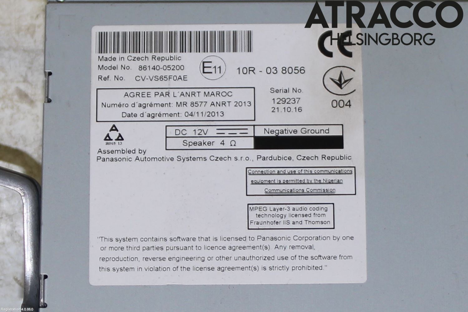 Toyota AVENSIS 16-18 Cd Radio - Multimediapanel