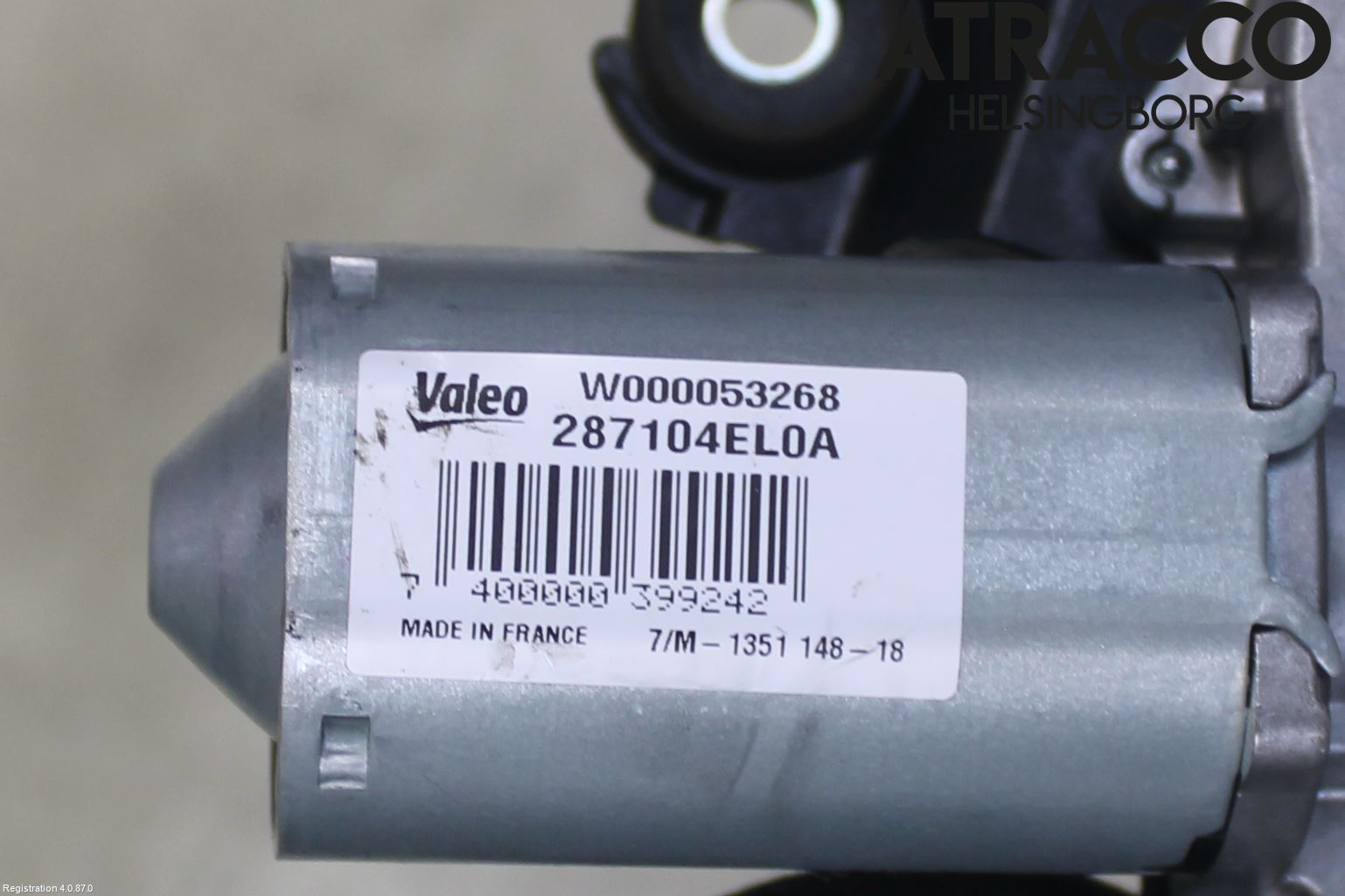 Nissan QASHQAI 17-21 Torkarmotor Baklucka