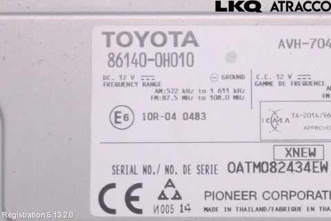 Toyota AYGO 15-21 Cd Radio - Multimediapanel