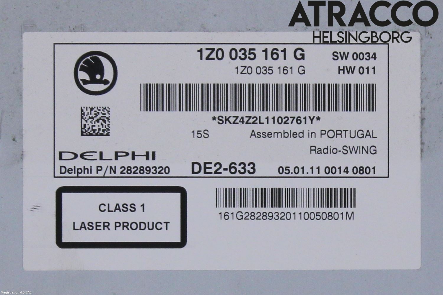 Skoda OCTAVIA (1Z) 05-13 Cd Radio - Multimediapanel