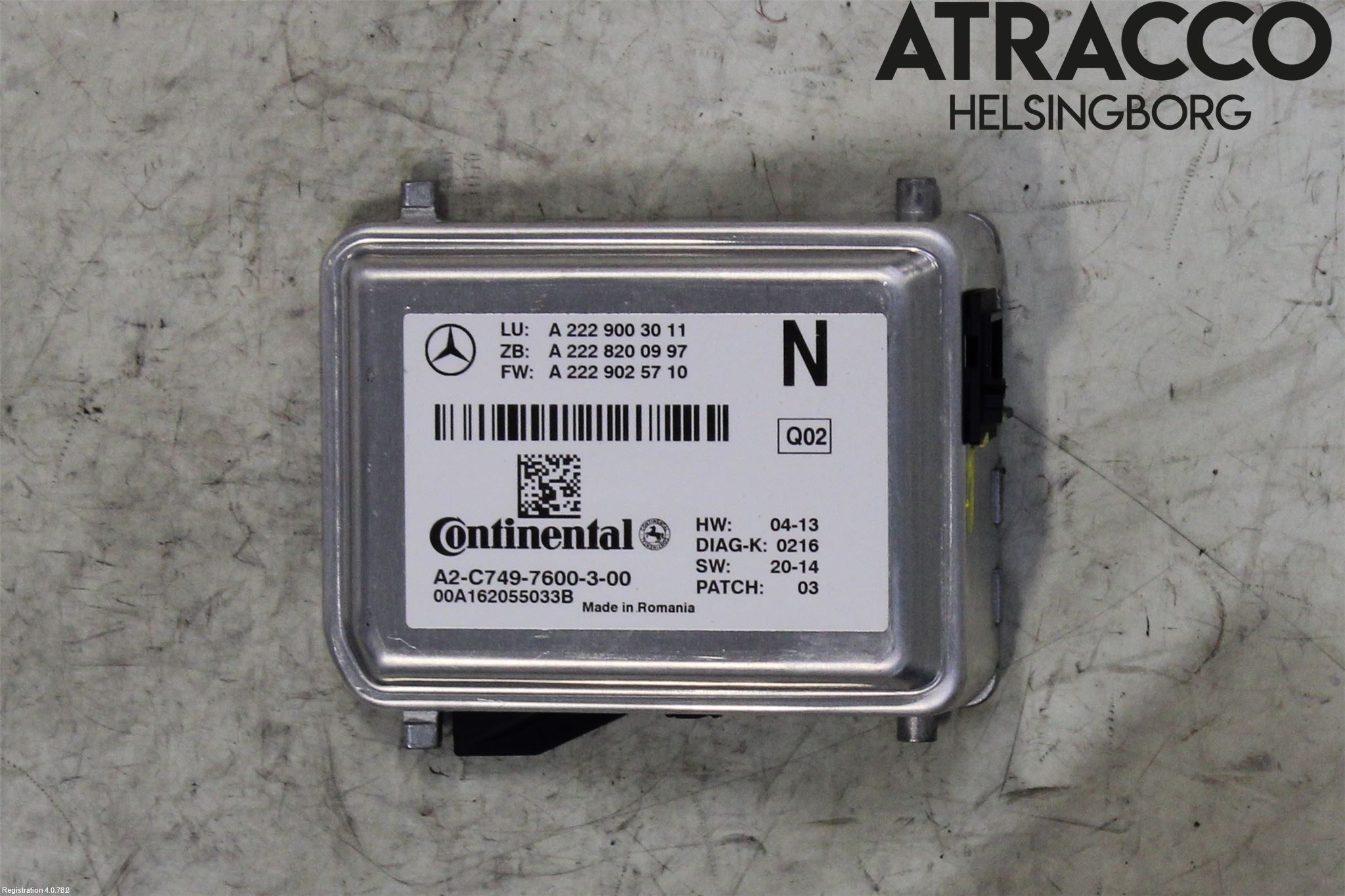 Mercedes-Benz MB C-KLASS (W205) 14-21 Sensor Aktivt Kollisionsskydd