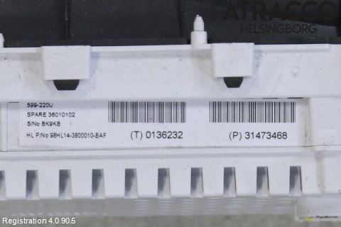 Volvo V70 14-16 Instrument Komb