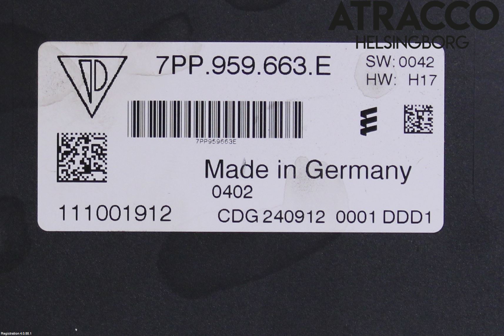 Porsche 911 64- Styrenhet Start/Stopp