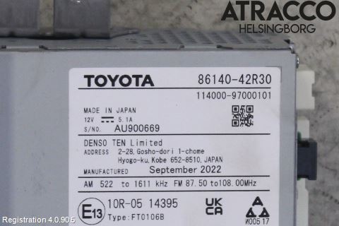 Toyota RAV4 19- Radio