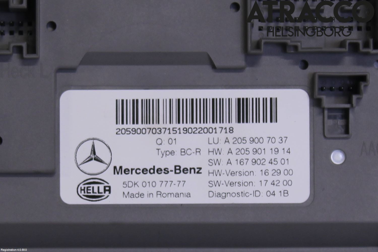 Mercedes-Benz MB C-KLASS (W205) 14-21 Styrenhet Övrigt