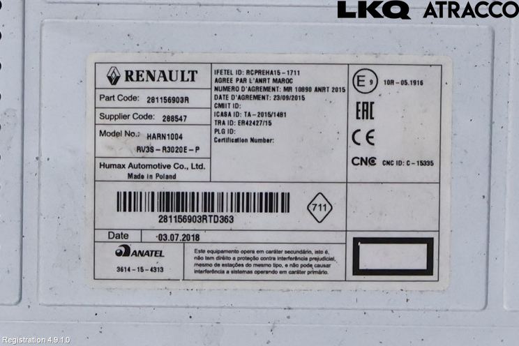 Mercedes-Benz MB CITAN (W415) 13-21 Radio