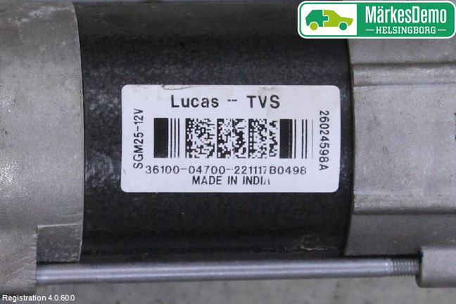 Hyundai i10 BA 17-20 Startmotor