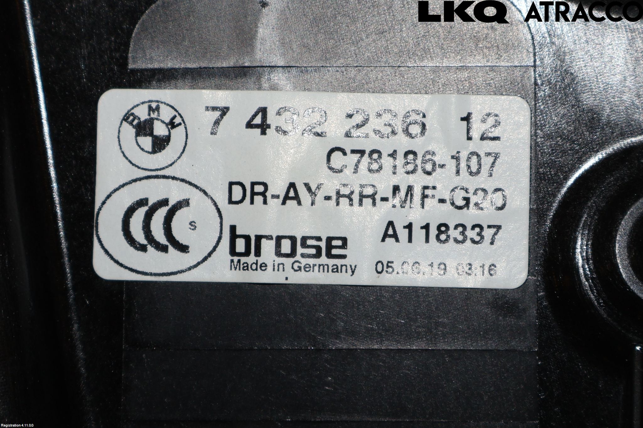 BMW 3 G20/G21/G80/G81 19- Fönsterhiss El Kompl