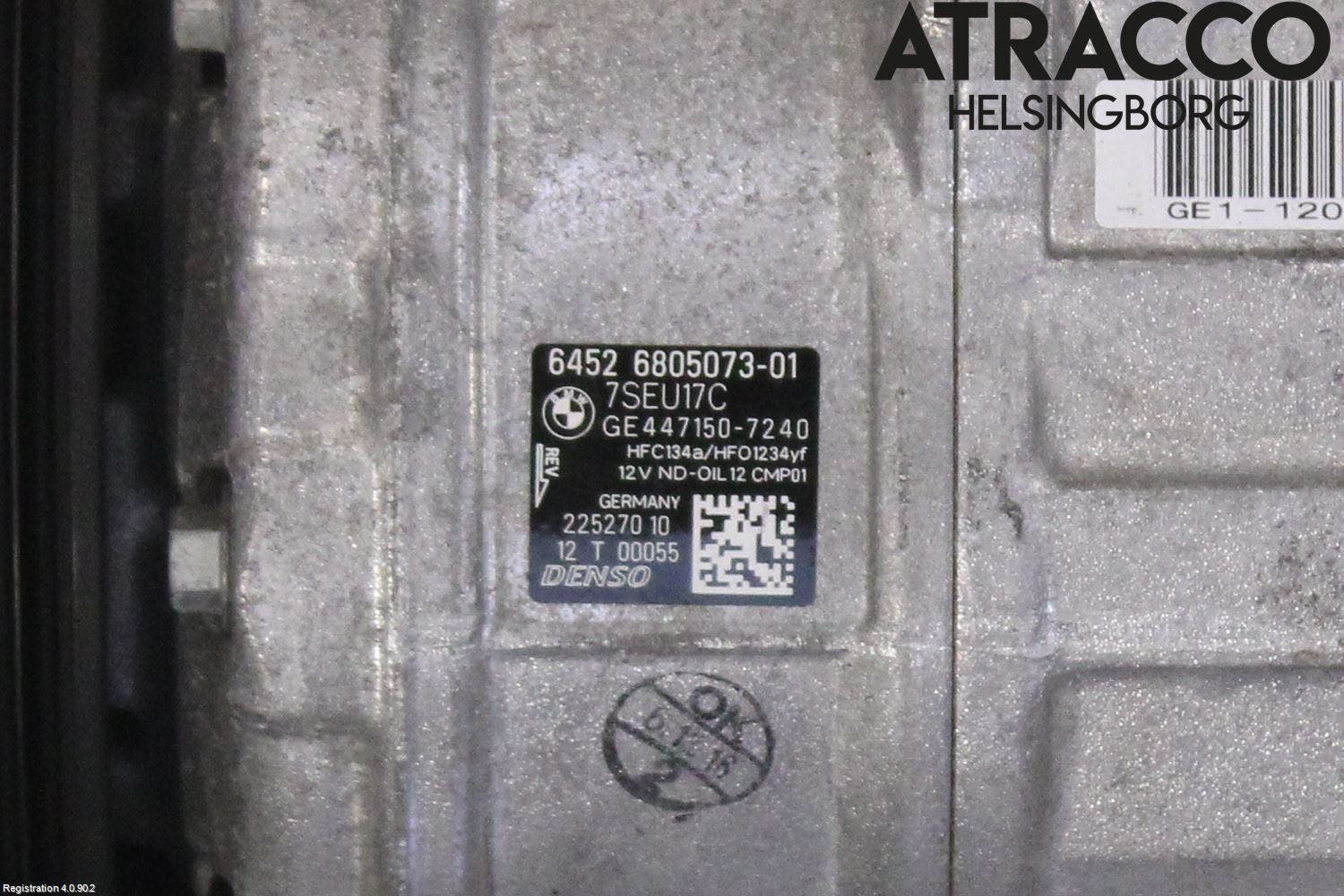 BMW 3 F30/F31/F80 12-19 Ac Kompressor