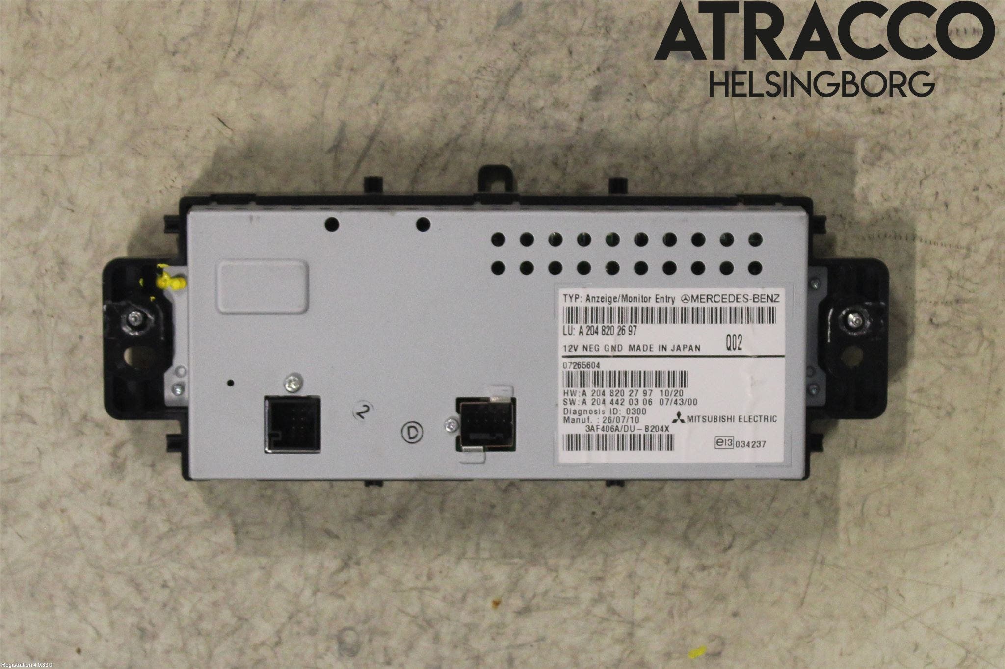 Mercedes-Benz MB GLK-KLASS (X204) 08-16 Multifunktionsdisplay