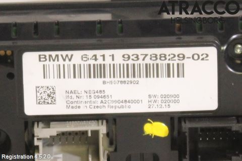 BMW X4 F26 14-18 Ac Styrenhet Ac Manöveren