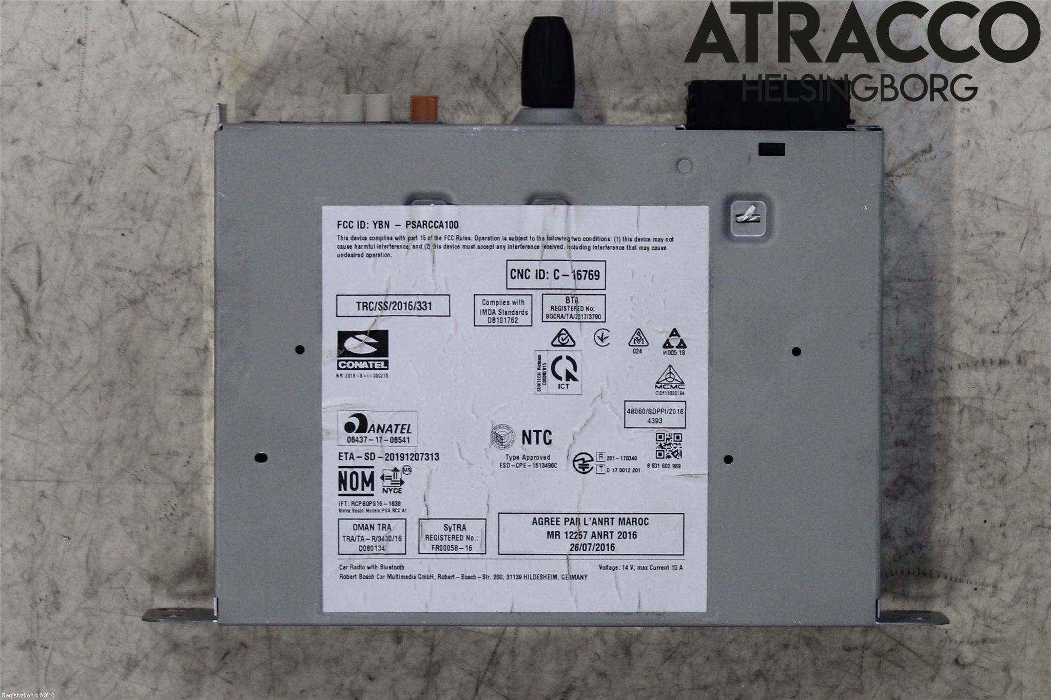 Peugeot 208/E-208 20- Radio