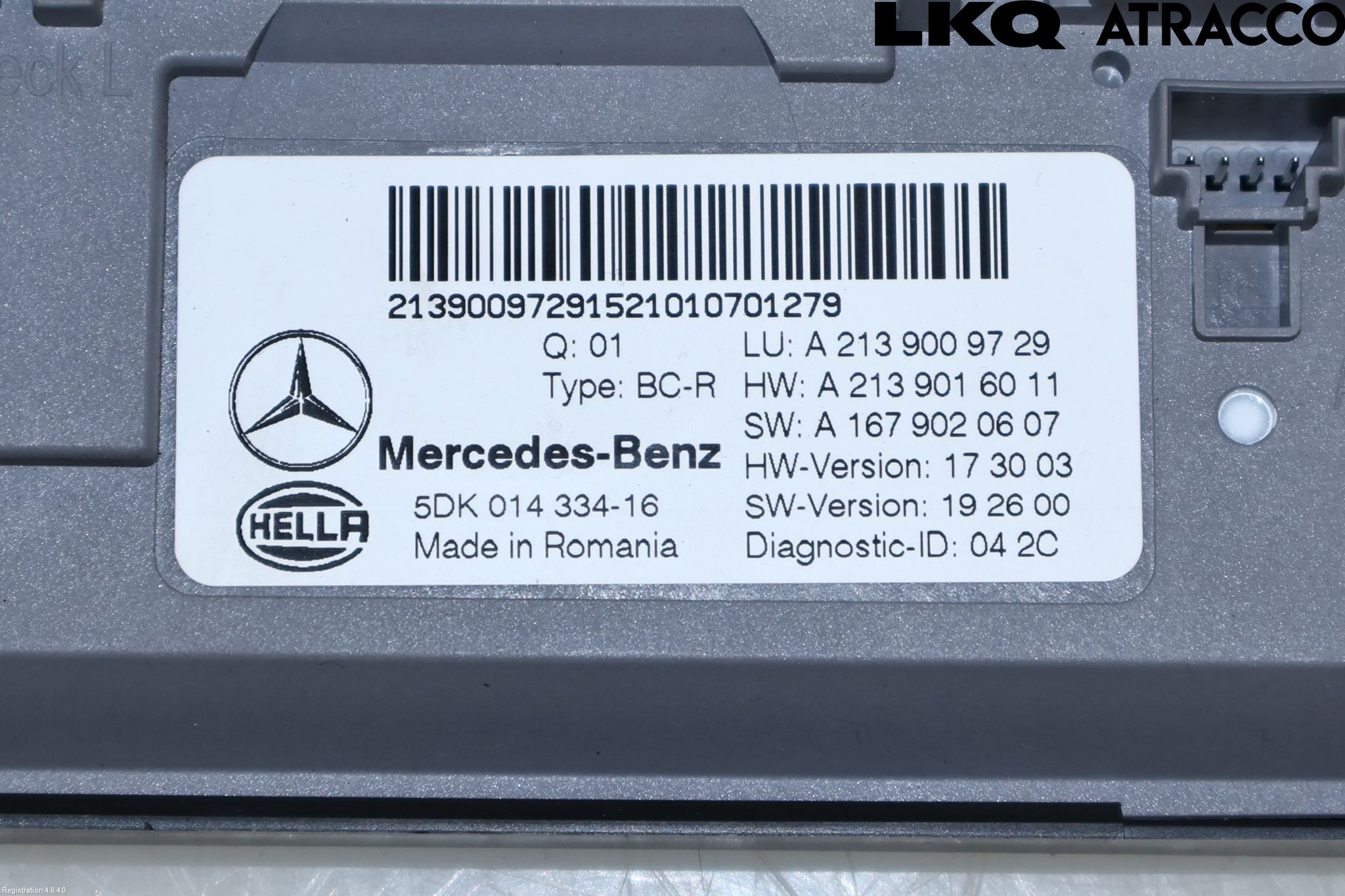Mercedes-Benz MB E-KLASS (W213) 16-23 Styrenhet Övrigt