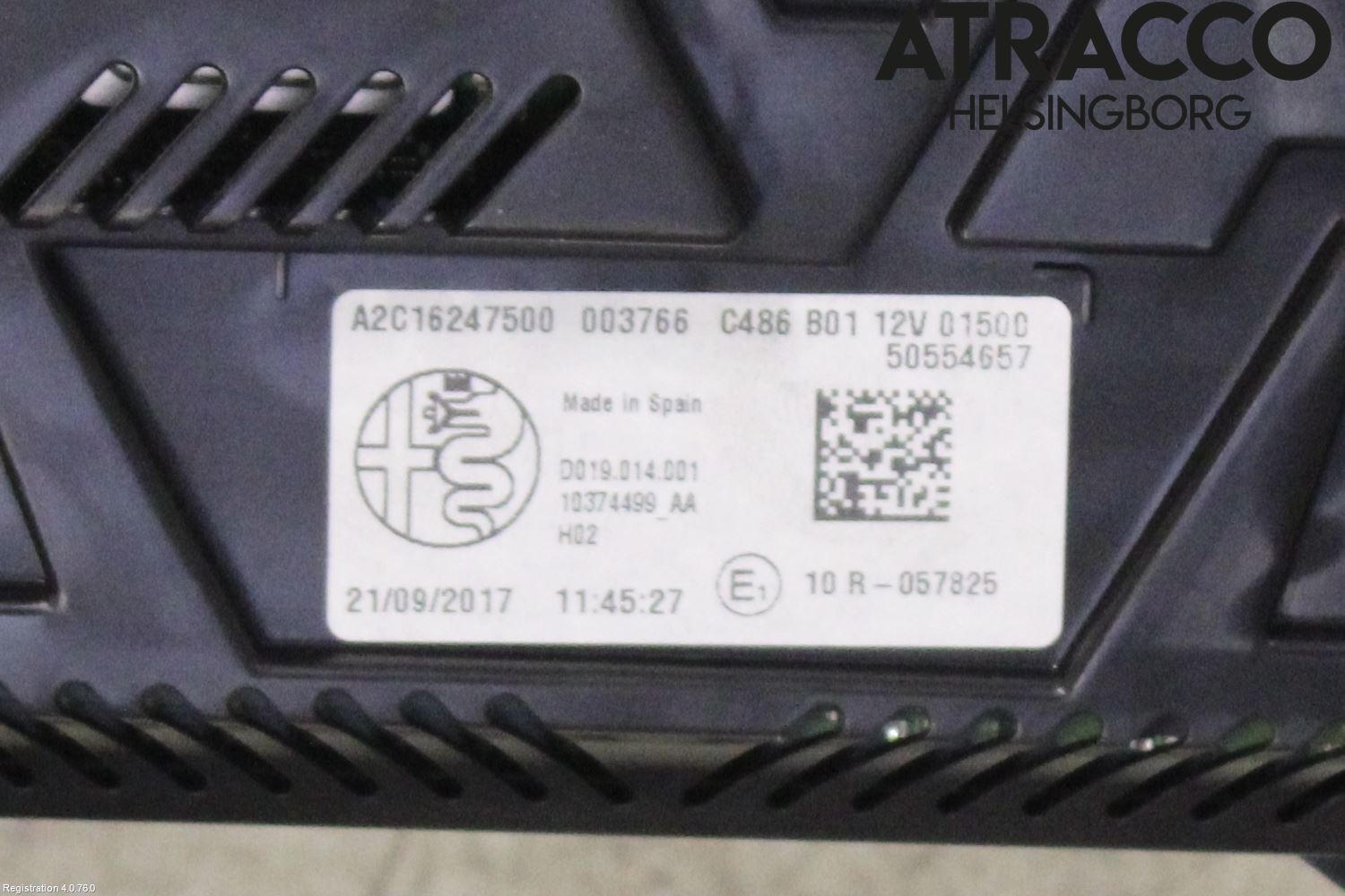 Alfa STELVIO 17- Instrument Komb