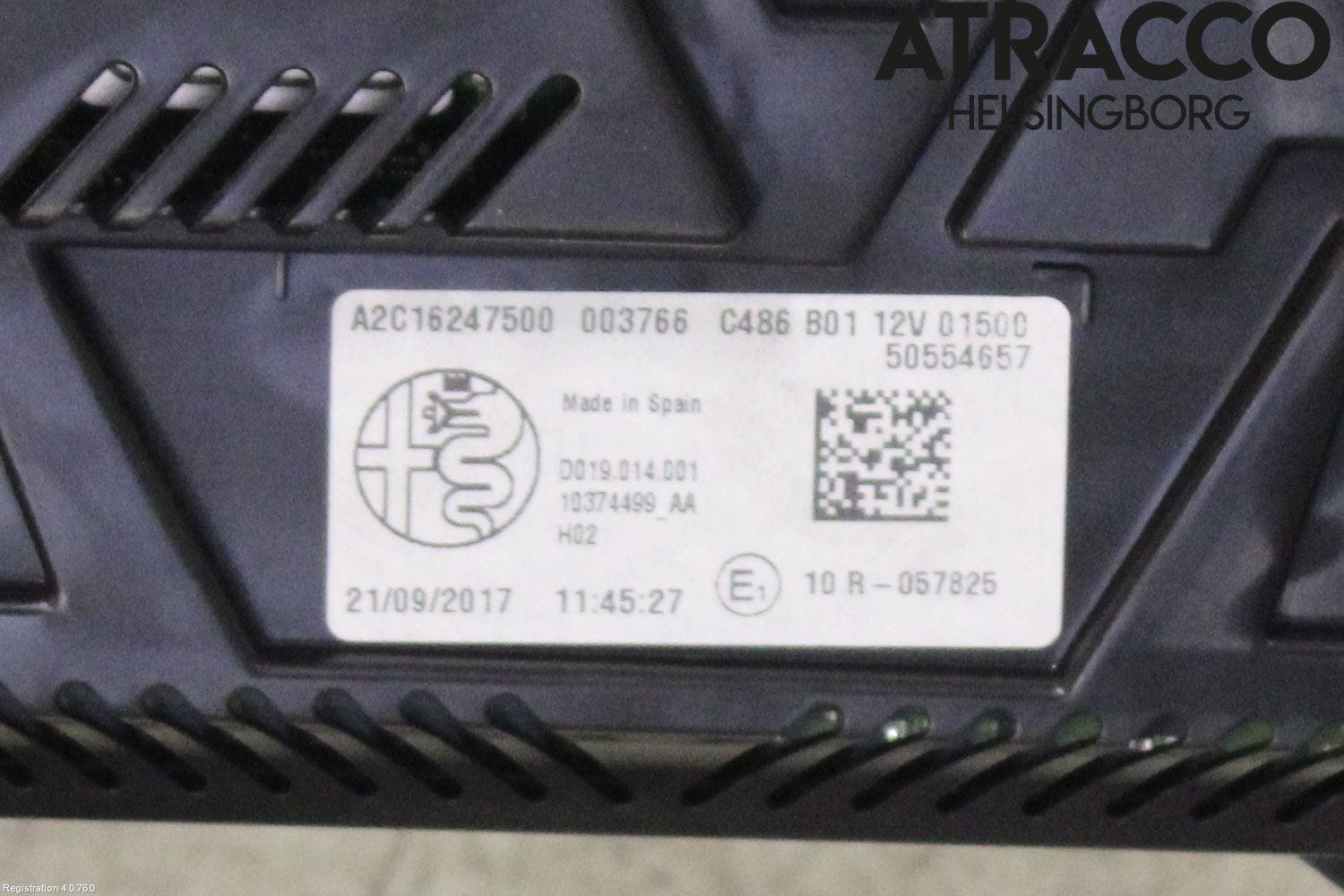 Alfa STELVIO 17- Instrument Komb