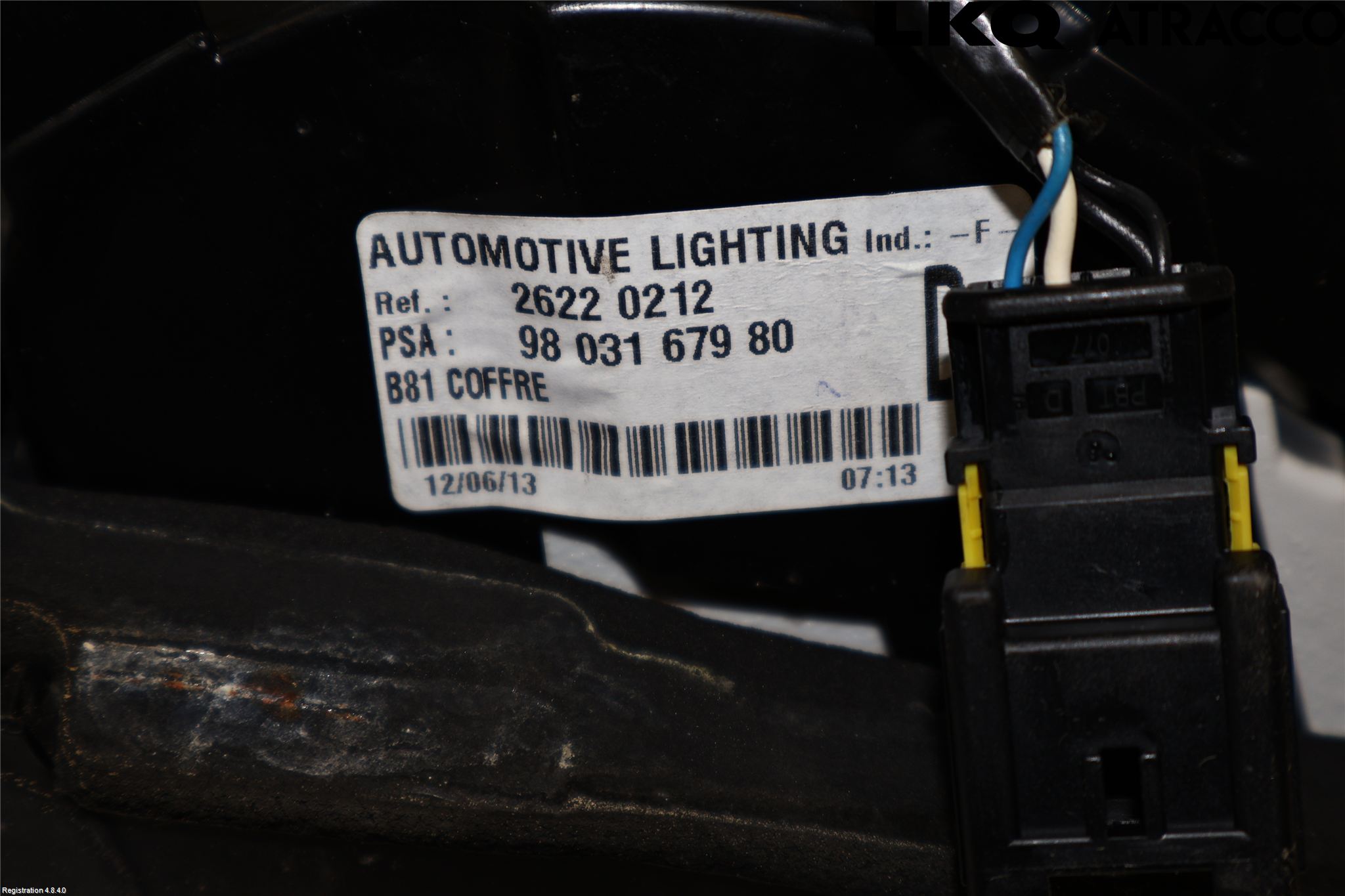 Citroen DS5 Bakljus Lucka Hö