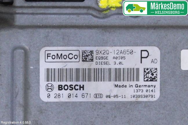 Jaguar XF 08-15 Styrenhet Inspump Diesel