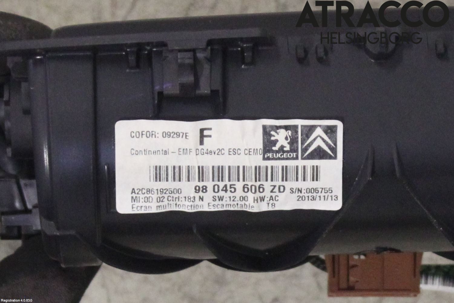 Peugeot 3008 09-16 Multifunktionsdisplay