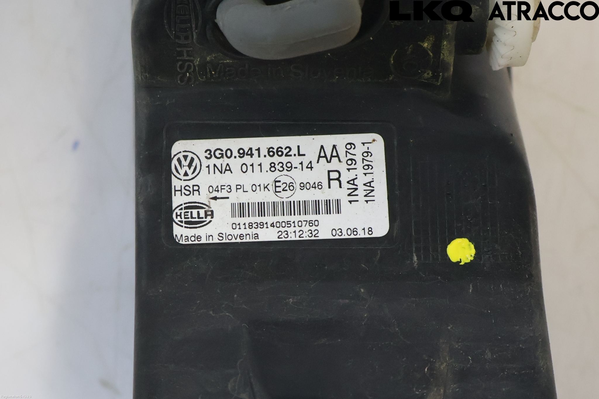Volkswagen VW PASSAT 15-19 Dimljus-Varselljus Fram