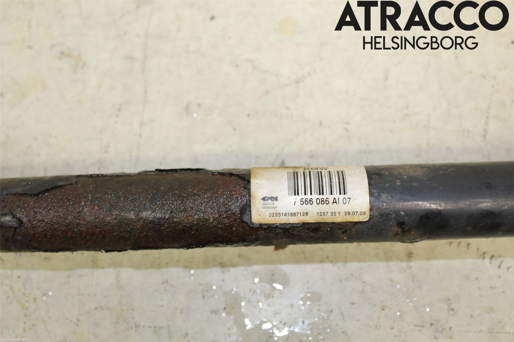 BMW 7 F01/02/03/04 09-15 Drivaxel Bak Höger