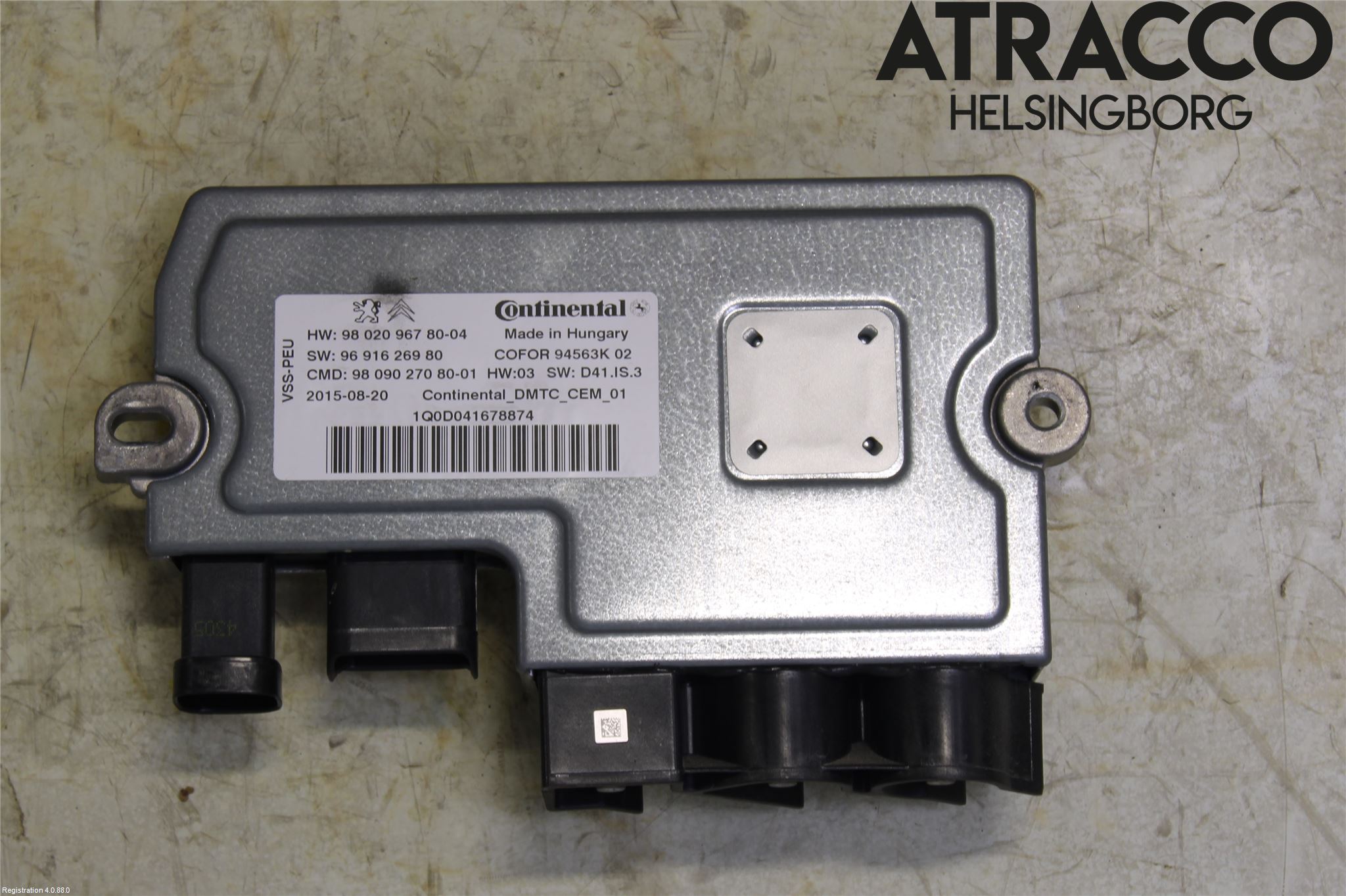 Citroen BERLINGO 08-18 Styrenhet Start/Stopp