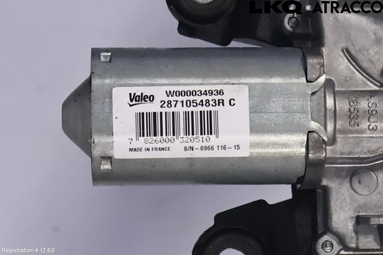 Renault CLIO IV 12-16 Torkarmotor Baklucka