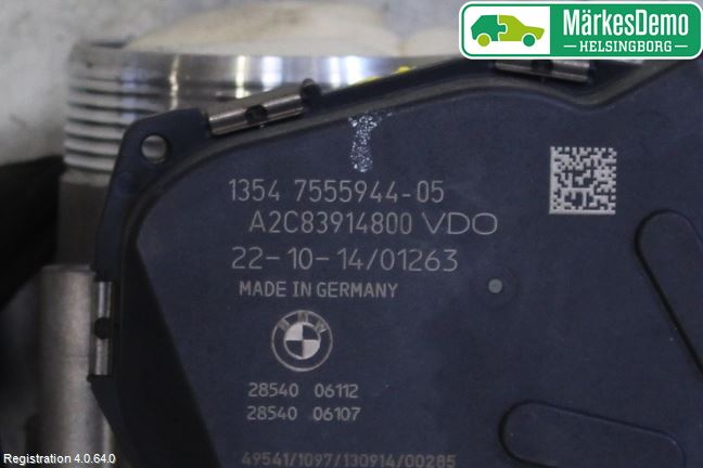 BMW 6 F12/F13 10-18 Injspjällhus