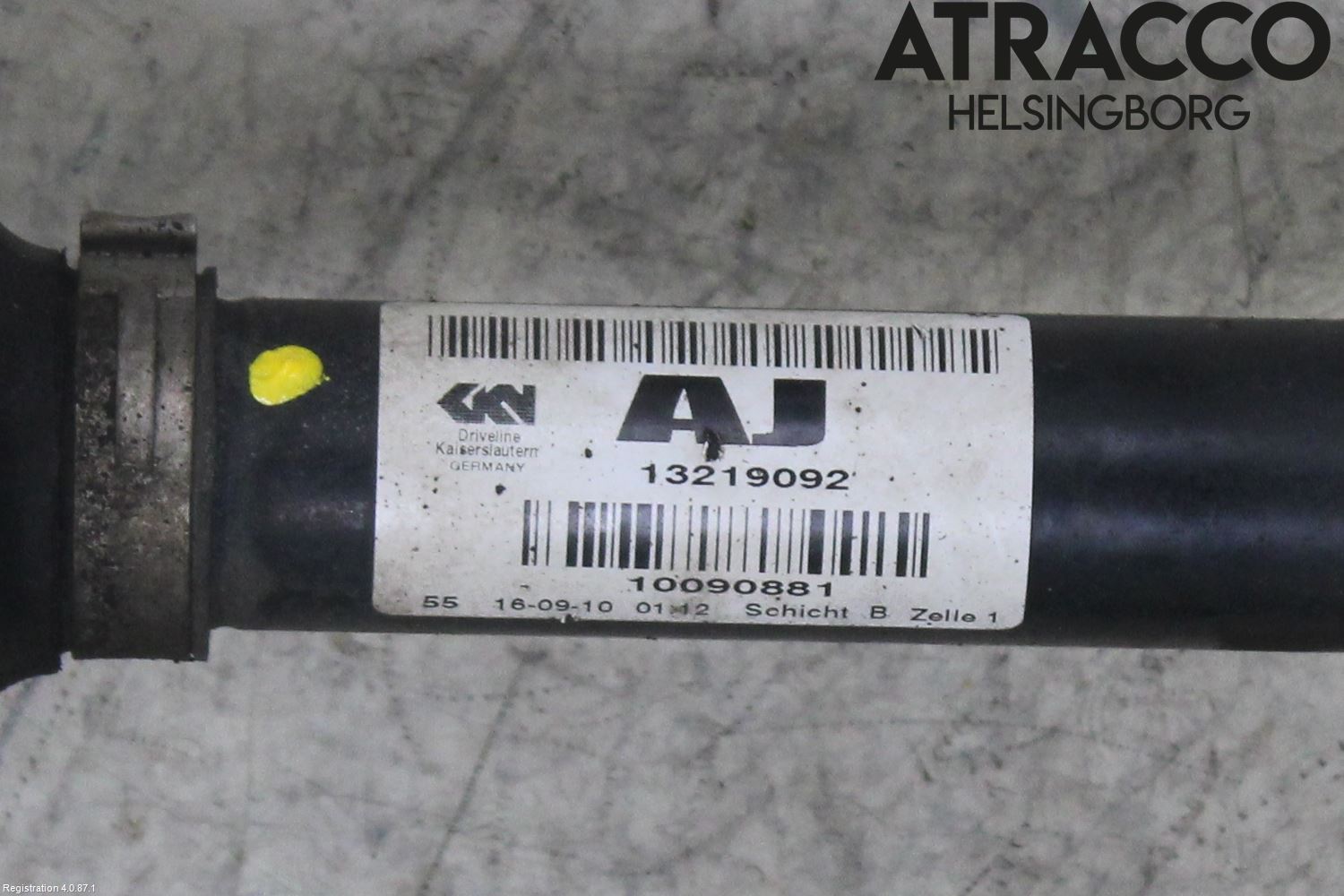 Opel INSIGNIA 09-16 Drivaxel Fram Vänster