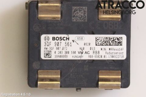 Volkswagen VW GOLF / E-GOLF VII 13-20 Sensor Adaptiv Farthållare