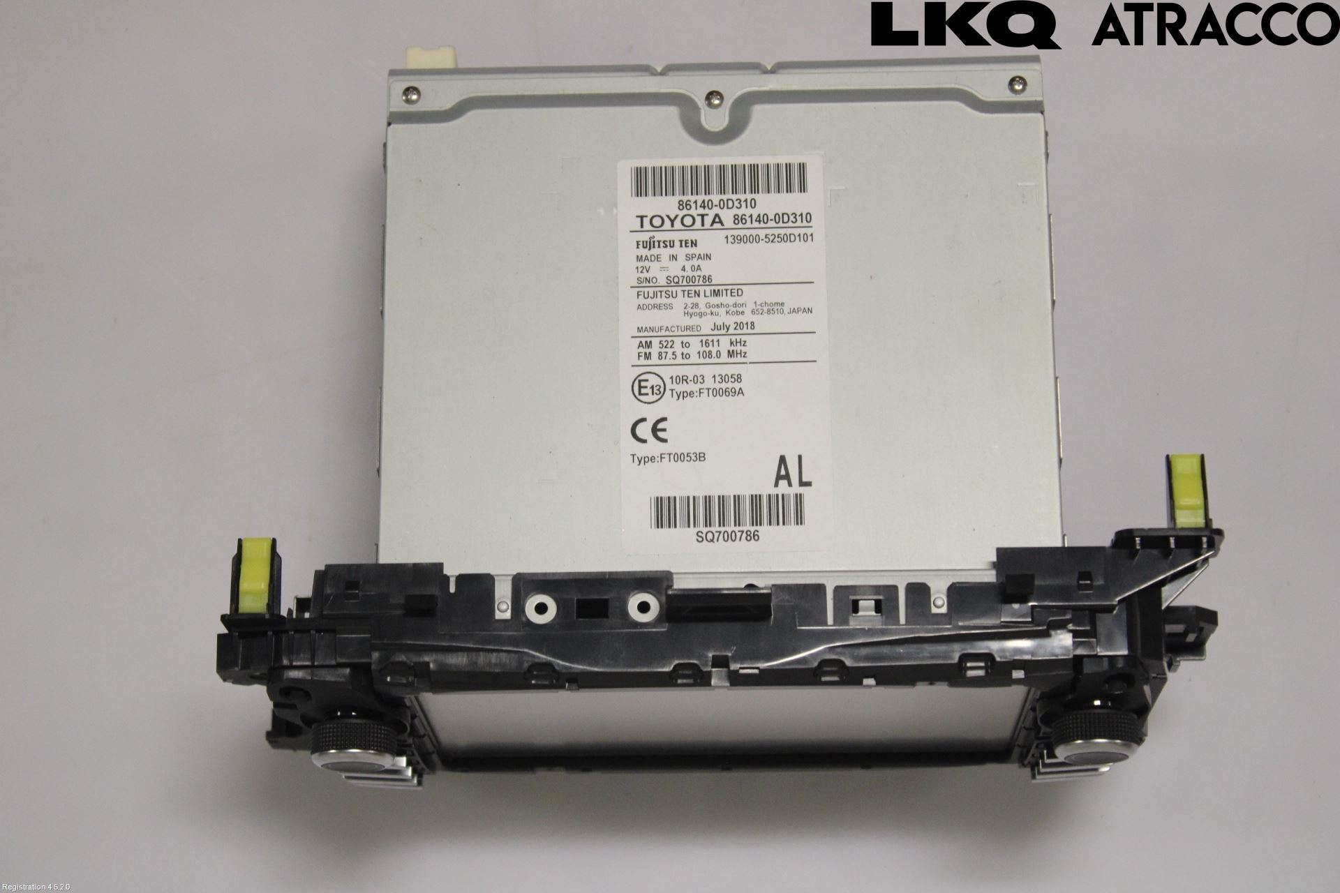 Toyota YARIS XP130 15-20 Cd Radio - Multimediapanel
