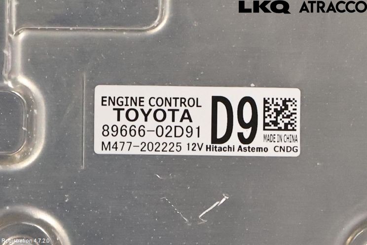 Toyota COROLLA 19- Styrenhet Insprut Bensin