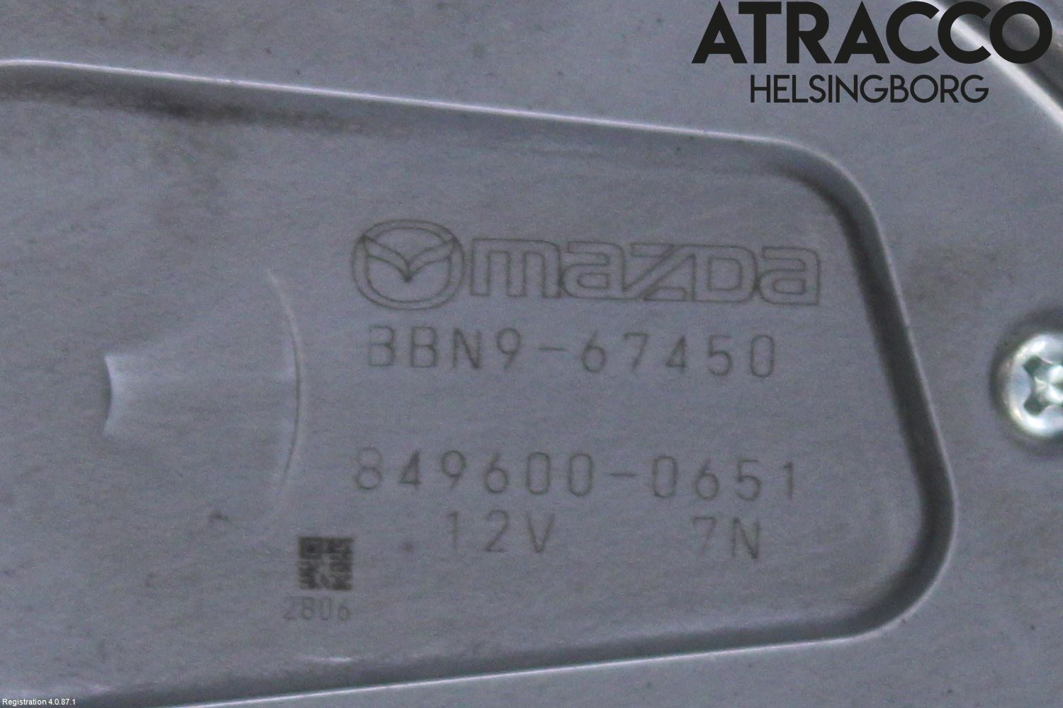 Mazda 3 II 09-13 Torkarmotor Baklucka