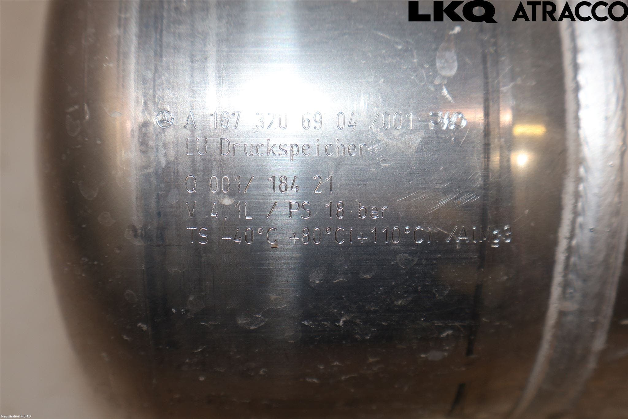 Mercedes-Benz MB GLE-KLASS (W167/V167/C167) 19- Nivå/Luftförändring Trycktank