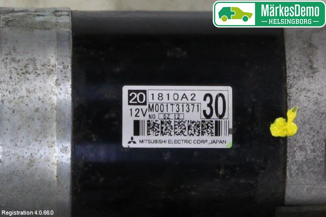 Mitsubishi ASX 10-22 Startmotor Diesel