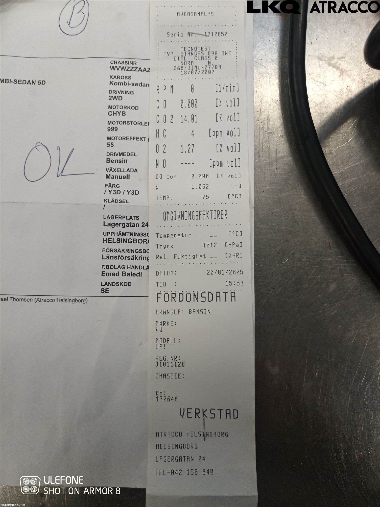 Volkswagen VW UP! / E-UP! Motor Bensin