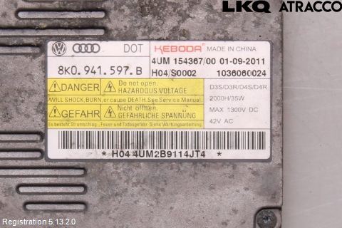 Volkswagen VW PASSAT 11-14 Styrenhet Strålkastare