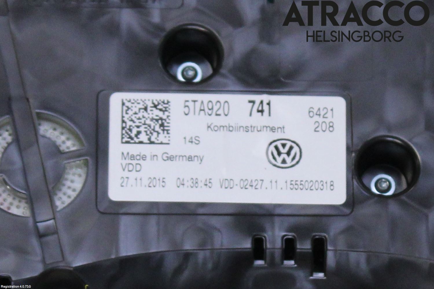 Volkswagen VW TOURAN 16- Instrument Komb
