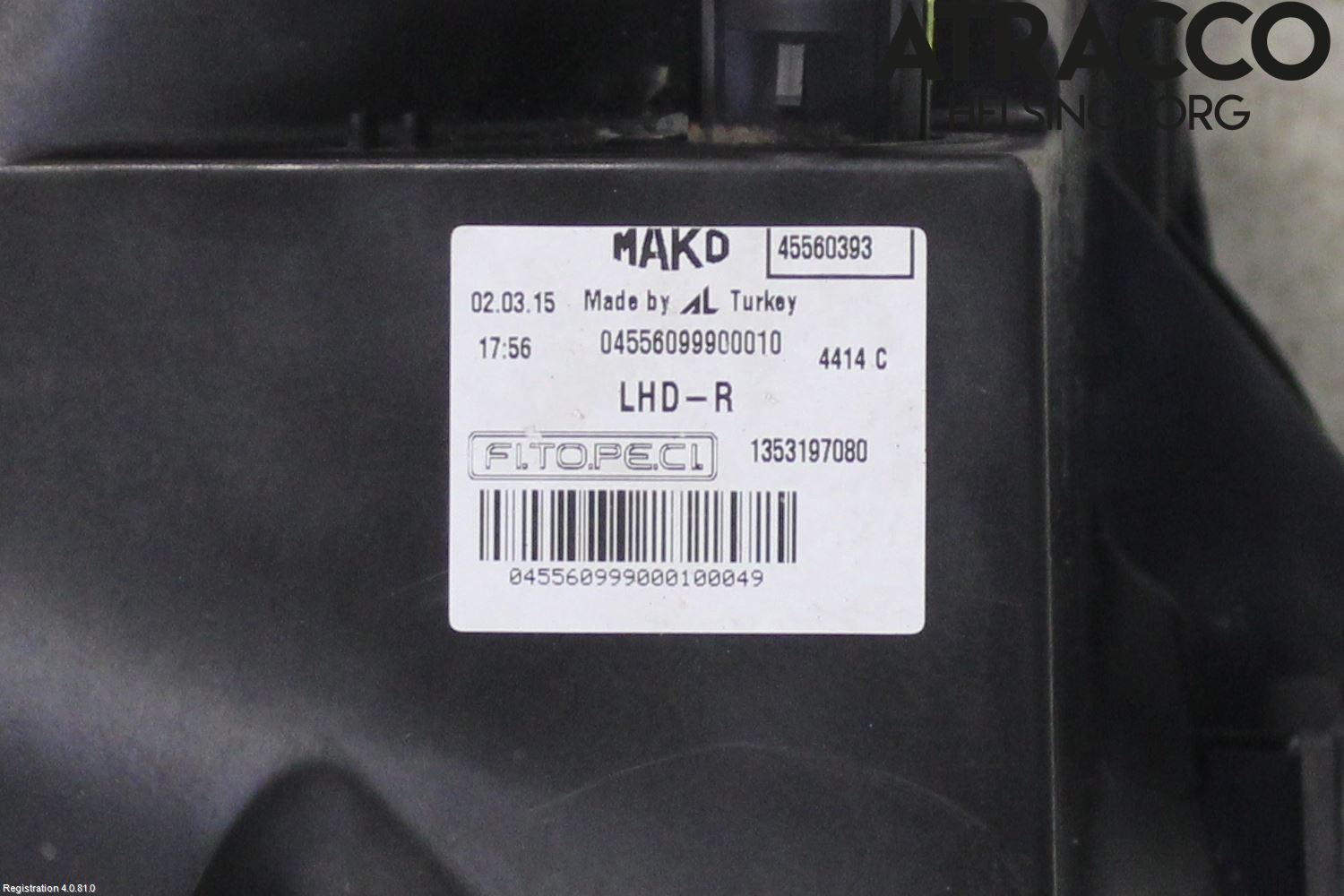 Fiat FIORINO Strålkastare Höger