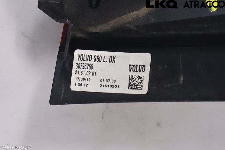 Volvo S60 11-13 Bakljus Höger