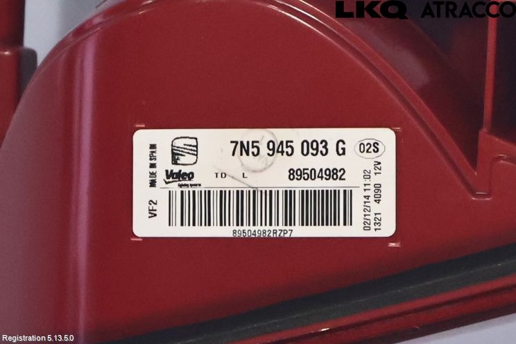 Seat ALHAMBRA 11- Bakljus Lucka Vä