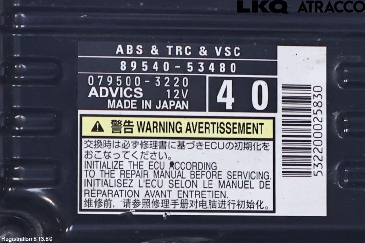 Lexus IS 250/350 14-20 Styrenhet Abs
