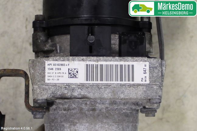 Peugeot PARTNER 16-18 Styrservo Pump Elektrisk