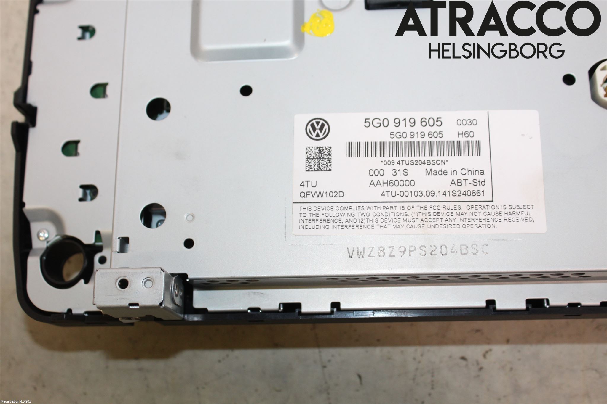 Volkswagen VW GOLF / E-GOLF VII 13-20 Multifunktionsdisplay