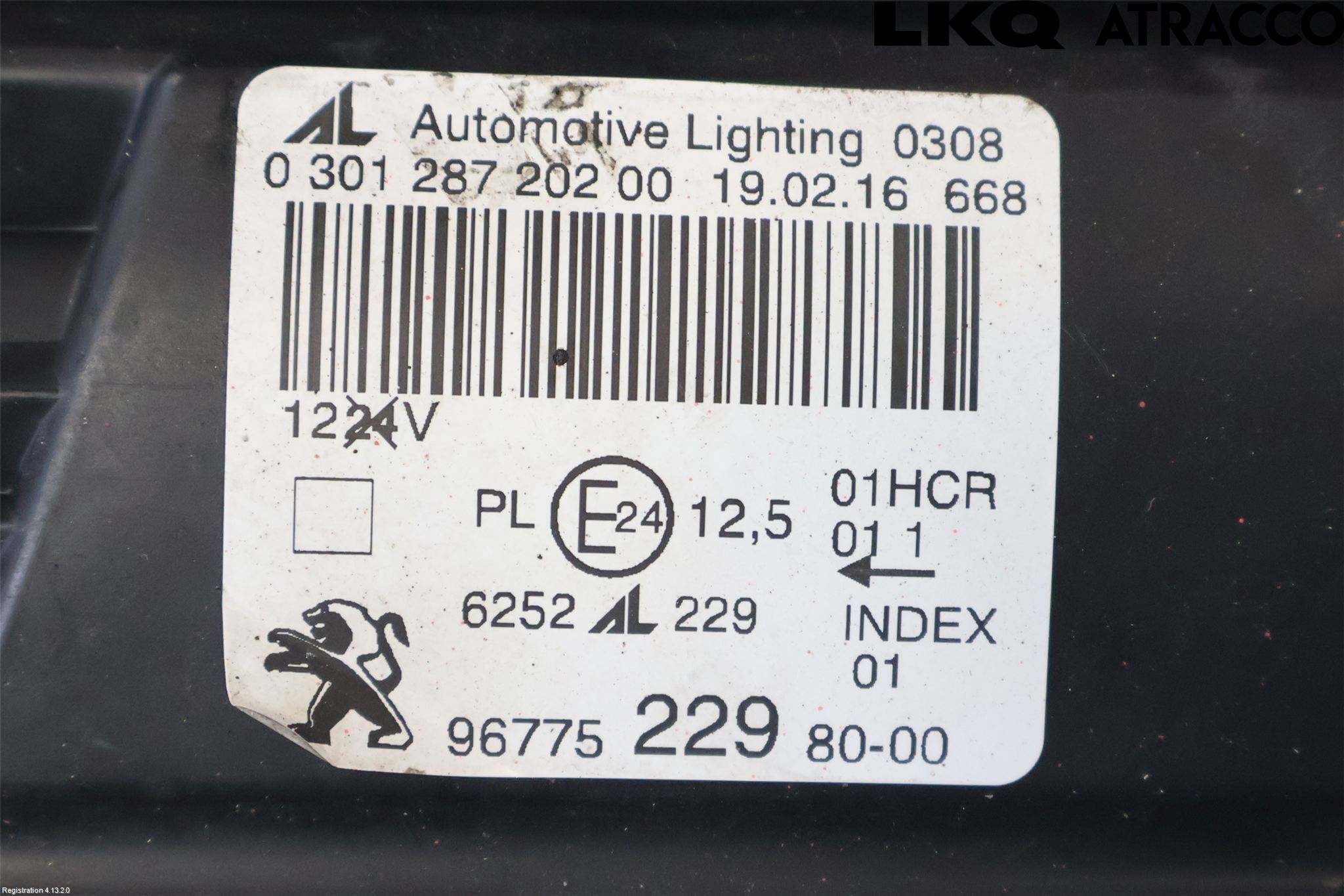 Peugeot 308 14-21 Strålkastare Höger